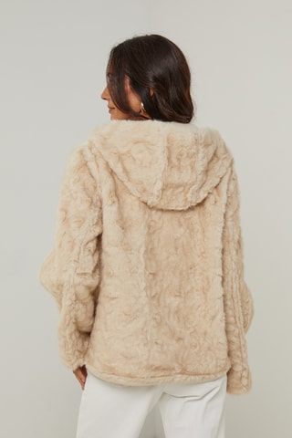 Chaqueta reversible con capucha - Beige