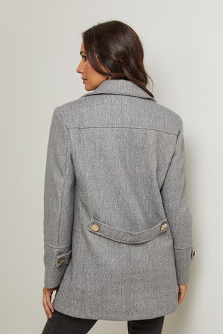 Abrigo midi - Gris
