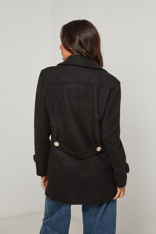 Abrigo midi - Negro
