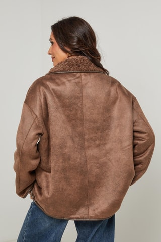 Chaqueta reversible - Marrón