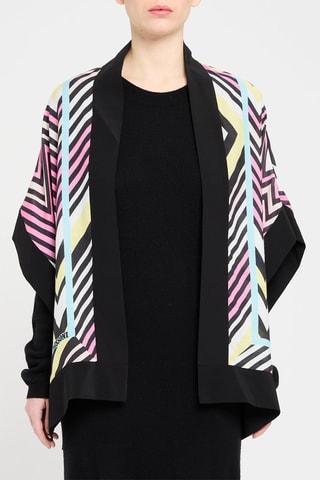Poncho - Negro - Multicolor