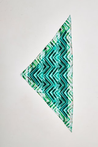Fular de seda - Verde - Verde