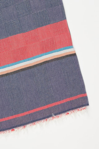 Estola - Gris jaspeado y coral - Multicolor