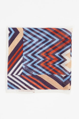 Pañuelo - Beige y azul claro - Beige