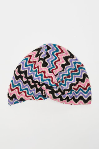 Turbante de lana - Rosa y malva - Rosa
