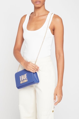 Sac bandoulière - Bleu et doré