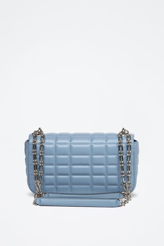 Sac bandoulière en cuir Tribeca Large - Bleu clair