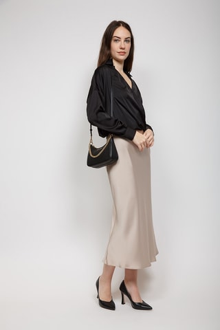 Leren Handtas Jet Set - Zwart