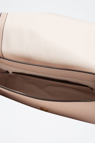 Sac bandoulière en cuir Nessa Small - Rose