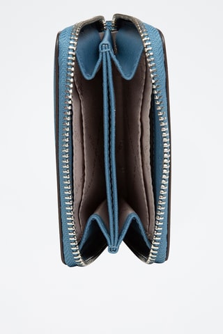 Porte-cartes en cuir Jet Set - Bleu