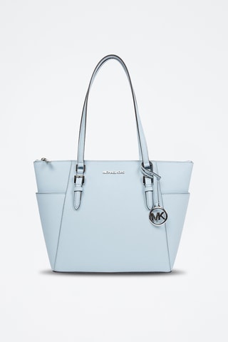 Leren Shopper Charlotte - Lichtblauw
