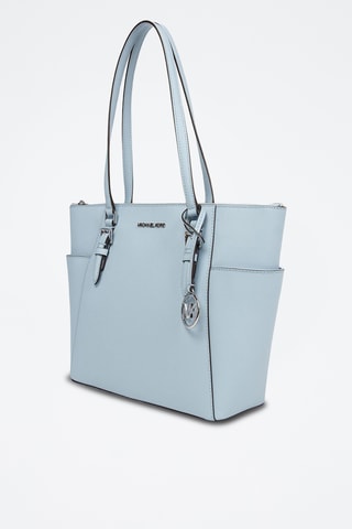 Leren Shopper Charlotte - Lichtblauw