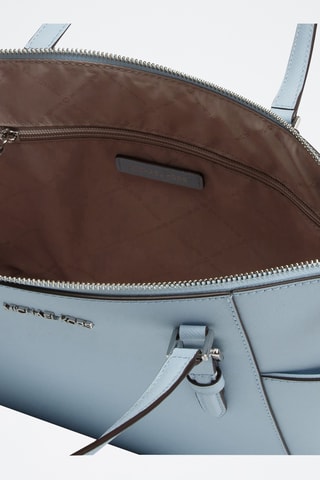 Leren Shopper Charlotte - Lichtblauw
