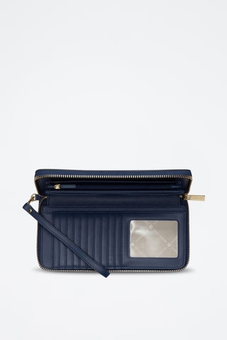 Leren Portefeuille Jet Set - Marineblauw