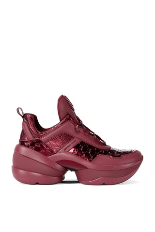 Platform Sneakers - Wit, roze en rood