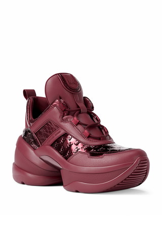 Platform Sneakers - Wit, roze en rood