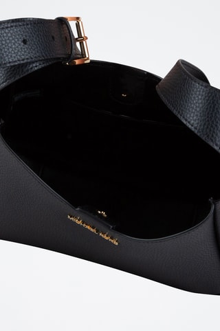 Sac bandoulière en cuir Birch - Noir