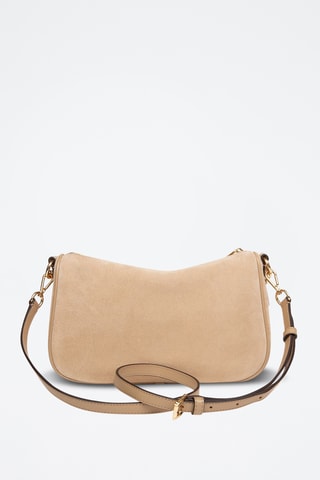 Nubuck Trendy Handtas Carmela - Camel