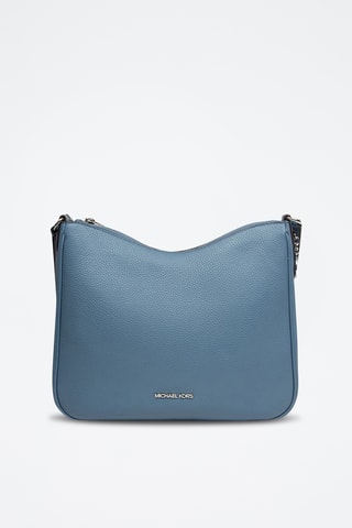 Sac bandoulière en cuir Nayla - Bleu