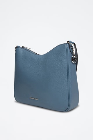 Sac bandoulière en cuir Nayla - Bleu