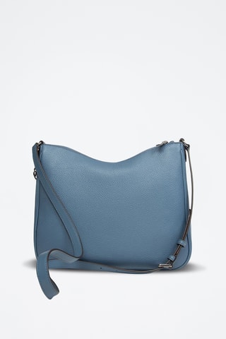 Sac bandoulière en cuir Nayla - Bleu