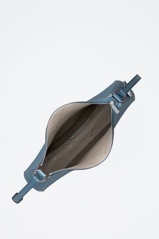 Sac bandoulière en cuir Nayla - Bleu