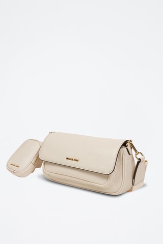 Leren Schoudertas Jet Set - Beige