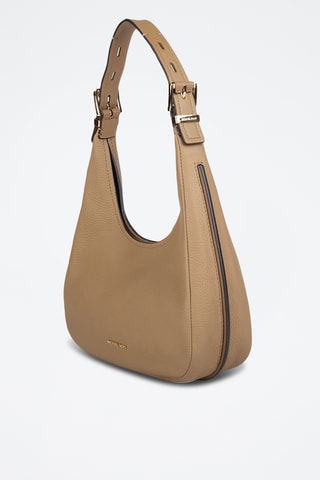 Leren Trendy Handtas Nolita Small - Beige