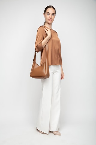 Sac bandoulière en cuir Birch - Marron