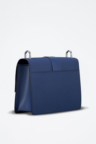 Sac bandoulière en cuir Greenwich - Bleu marine