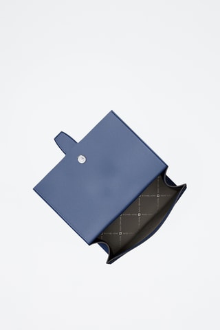 Sac bandoulière en cuir Greenwich - Bleu marine