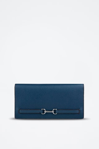 Leren Portefeuille - Marineblauw