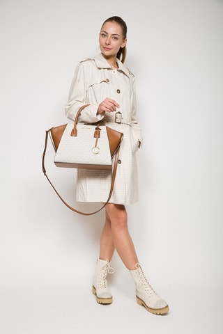 Handtas - Beige en bruin