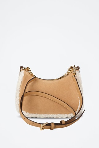 Sac bandoulière en nubuck - Marron