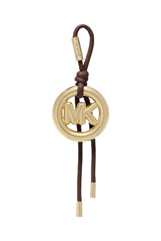 Porte-clés en cuir - Marron et doré