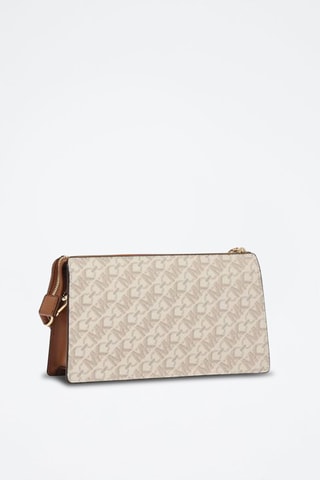 Sac bandoulière - Beige et marron
