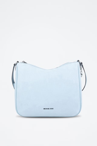 Sac bandoulière en cuir Nayla - Bleu clair