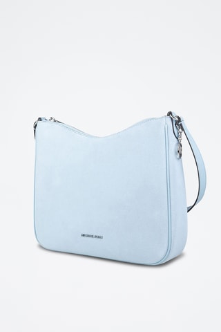 Sac bandoulière en cuir Nayla - Bleu clair