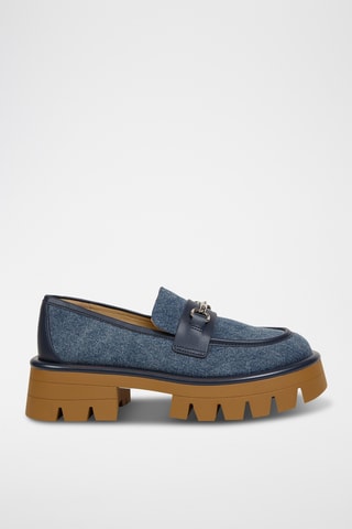 Mocassins plateformes Carson - Bleu foncé