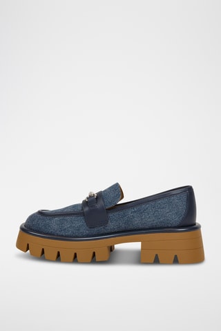 Mocassins plateformes Carson - Bleu foncé