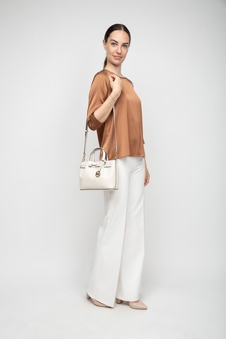 Leren Handtas - Beige