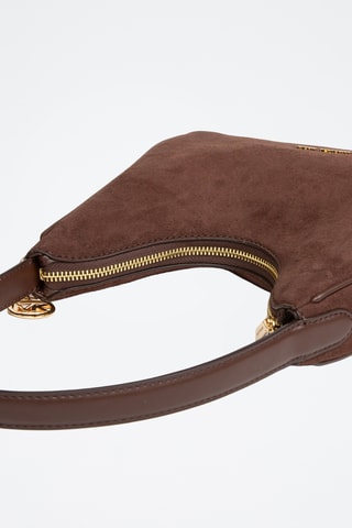 Nubuck Trendy Handtas Nayla - Bruin