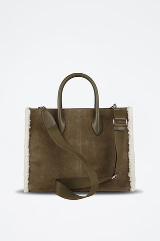 Suèdeleren Shopper - Groen