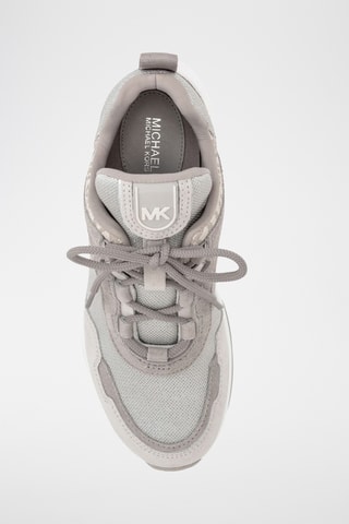 Baskets compensées en nubuck Olympia Trainer - Argenté