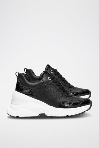 Wedge Sneakers - Zwart - Zwart