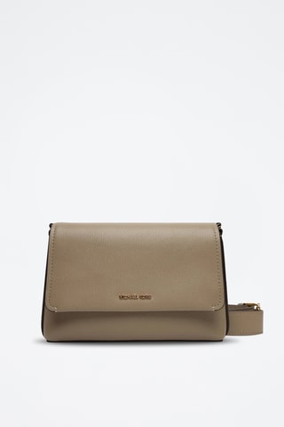 Sac bandoulière en cuir Nessa - Taupe