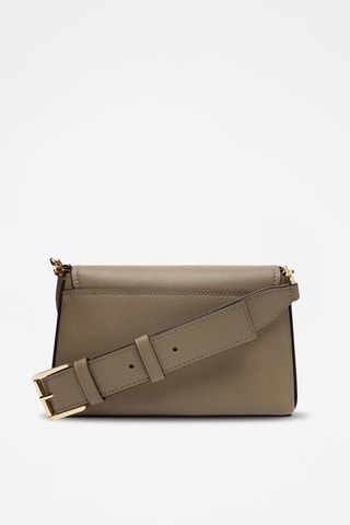 Sac bandoulière en cuir Nessa - Taupe