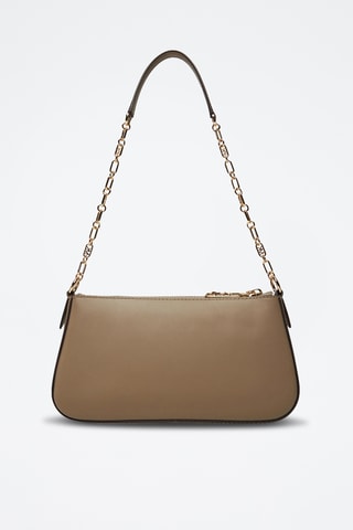 Sac porté épaule en cuir Empire - Taupe