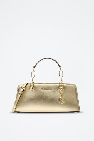 Sac bandoulière en cuir Cynthia - Doré