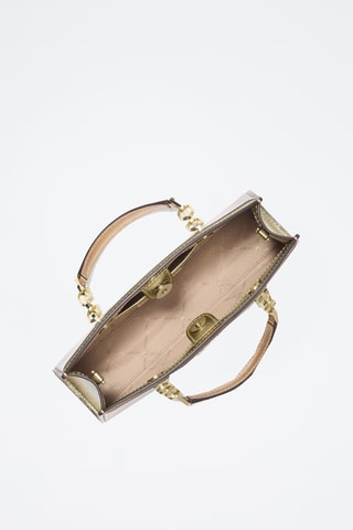 Sac bandoulière en cuir Cynthia - Doré